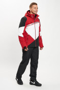 Купить Горнолыжная куртка мужская красного цвета 77016Kr, фото 10