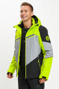Купить Горнолыжная куртка мужская зеленого цвета 77016Z, фото 4