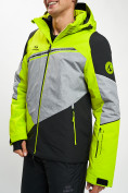 Купить Горнолыжная куртка мужская зеленого цвета 77016Z, фото 6