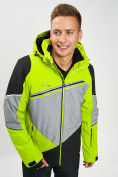 Купить Горнолыжная куртка мужская зеленого цвета 77016Z