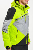 Купить Горнолыжная куртка мужская зеленого цвета 77016Z, фото 8