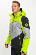 Купить Горнолыжная куртка мужская зеленого цвета 77016Z, фото 2