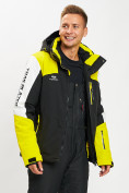 Купить Горнолыжная куртка мужская желтого цвета 77018J, фото 2