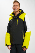 Купить Горнолыжная куртка мужская желтого цвета 77018J, фото 10