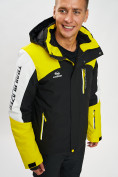 Купить Горнолыжная куртка мужская желтого цвета 77018J, фото 9