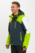 Купить Горнолыжная куртка мужская зеленого цвета 77018Z, фото 4