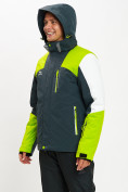 Купить Горнолыжная куртка мужская зеленого цвета 77018Z, фото 6
