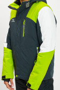 Купить Горнолыжная куртка мужская зеленого цвета 77018Z, фото 8