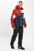 Купить Горнолыжная куртка мужская красного цвета 77019Kr, фото 11