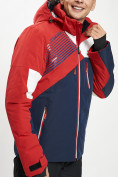Купить Горнолыжная куртка мужская красного цвета 77019Kr, фото 6
