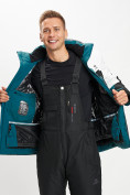 Купить Горнолыжная куртка мужская темно-зеленого цвета 77019TZ, фото 5