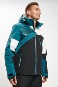 Купить Горнолыжная куртка мужская темно-зеленого цвета 77019TZ, фото 2