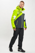 Купить Горнолыжная куртка мужская зеленого цвета 77019Z, фото 7