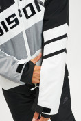 Купить Горнолыжная куртка мужская белого цвета 77022Bl, фото 3