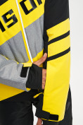 Купить Горнолыжная куртка мужская желтого цвета 77022J, фото 4