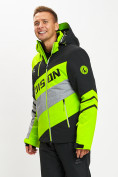 Купить Горнолыжная куртка мужская зеленого цвета 77022Z, фото 10