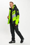 Купить Горнолыжная куртка мужская зеленого цвета 77022Z, фото 12