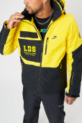 Купить Горнолыжна куртка мужская желтого цвета 77023J, фото 13
