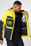 Купить Горнолыжна куртка мужская желтого цвета 77023J, фото 18