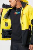 Купить Горнолыжна куртка мужская желтого цвета 77023J, фото 19