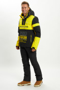 Купить Горнолыжная куртка анорак мужская желтого цвета 77024J, фото 10