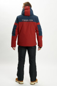Купить Горнолыжная куртка анорак мужская красного цвета 77024Kr, фото 11
