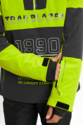 Купить Горнолыжная куртка анорак мужская зеленого цвета 77024Z, фото 6