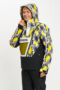 Купить Горнолыжная куртка анорак мужская желтого цвета 77027J, фото 8