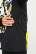 Купить Горнолыжная куртка анорак мужская желтого цвета 77027J, фото 4