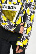 Купить Горнолыжная куртка анорак мужская желтого цвета 77027J, фото 5