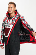 Купить Горнолыжная куртка анорак мужская красного цвета 77027Kr, фото 2