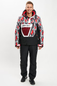 Купить Горнолыжная куртка анорак мужская красного цвета 77027Kr, фото 11