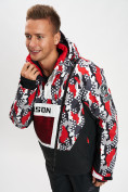 Купить Горнолыжная куртка анорак мужская красного цвета 77027Kr, фото 4