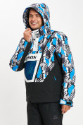 Купить Горнолыжная куртка анорак мужская синего цвета 77027S, фото 9