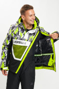 Купить Горнолыжная куртка анорак мужская зеленого цвета 77027Z, фото 8