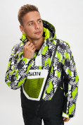 Купить Горнолыжная куртка анорак мужская зеленого цвета 77027Z, фото 2