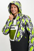 Купить Горнолыжная куртка анорак мужская зеленого цвета 77027Z, фото 5