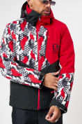 Купить Горнолыжная куртка мужская красного цвета 77028Kr, фото 4