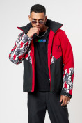 Купить Горнолыжная куртка мужская красного цвета 77028Kr