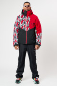 Купить Горнолыжная куртка мужская красного цвета 77028Kr, фото 11