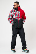 Купить Горнолыжная куртка мужская красного цвета 77028Kr, фото 13