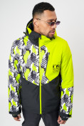 Купить Горнолыжная куртка мужская зеленого цвета 77028Z, фото 3