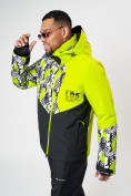 Купить Горнолыжная куртка мужская зеленого цвета 77028Z, фото 2