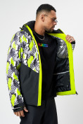 Купить Горнолыжная куртка мужская зеленого цвета 77028Z, фото 18
