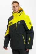 Купить Горнолыжная куртка мужская большого размера желтого цвета 77029J, фото 8