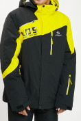 Купить Горнолыжная куртка мужская большого размера желтого цвета 77029J, фото 4