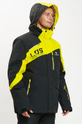 Купить Горнолыжная куртка мужская большого размера желтого цвета 77029J, фото 6