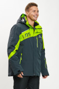 Купить Горнолыжная куртка мужская большого размера зеленого цвета 77029Z, фото 10