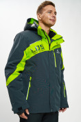 Купить Горнолыжная куртка мужская большого размера зеленого цвета 77029Z, фото 2