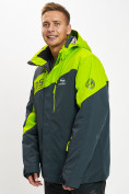 Купить Горнолыжная куртка мужская большого размера зеленого цвета 77029Z, фото 5